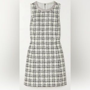Alice and Olivia Embellished tweed dress